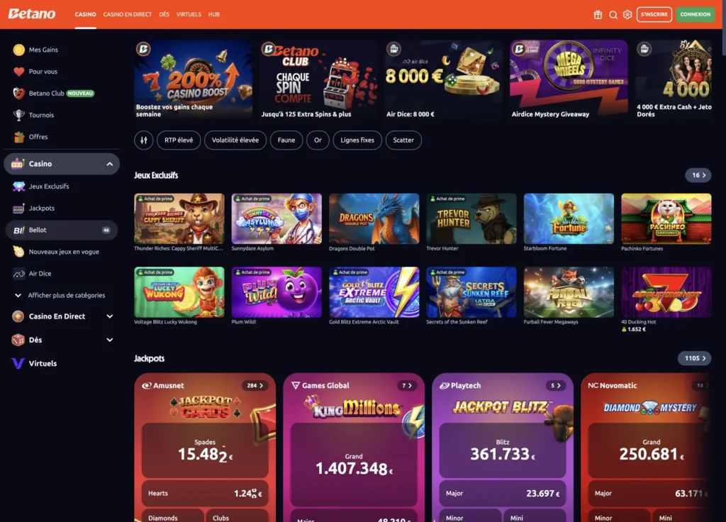 betano casino en ligne Belgique