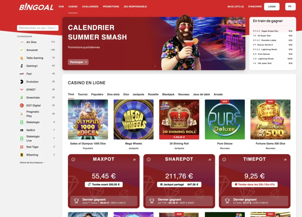 bingoal casino en ligne Belgique