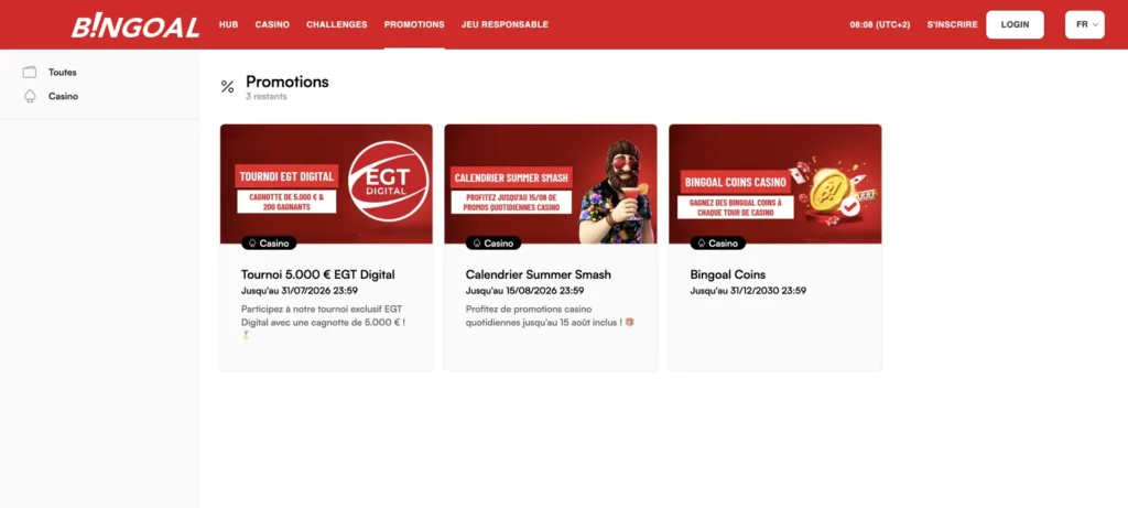 promotions bingoal casino