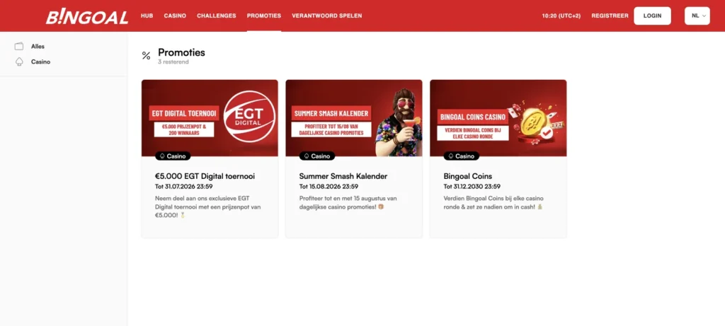 promoties bingoal casino