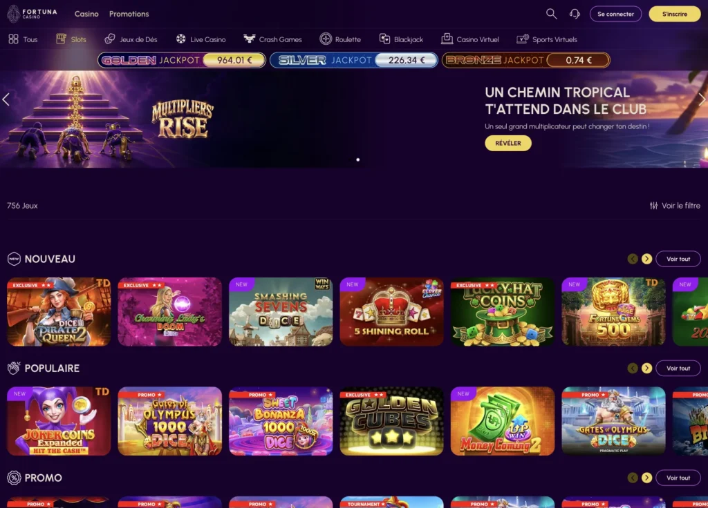 machines à sous fortuna casino