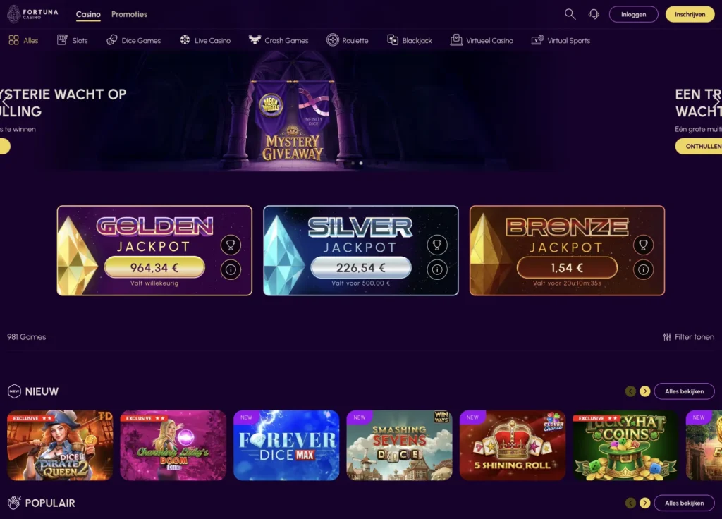 fortuna online casino belgië