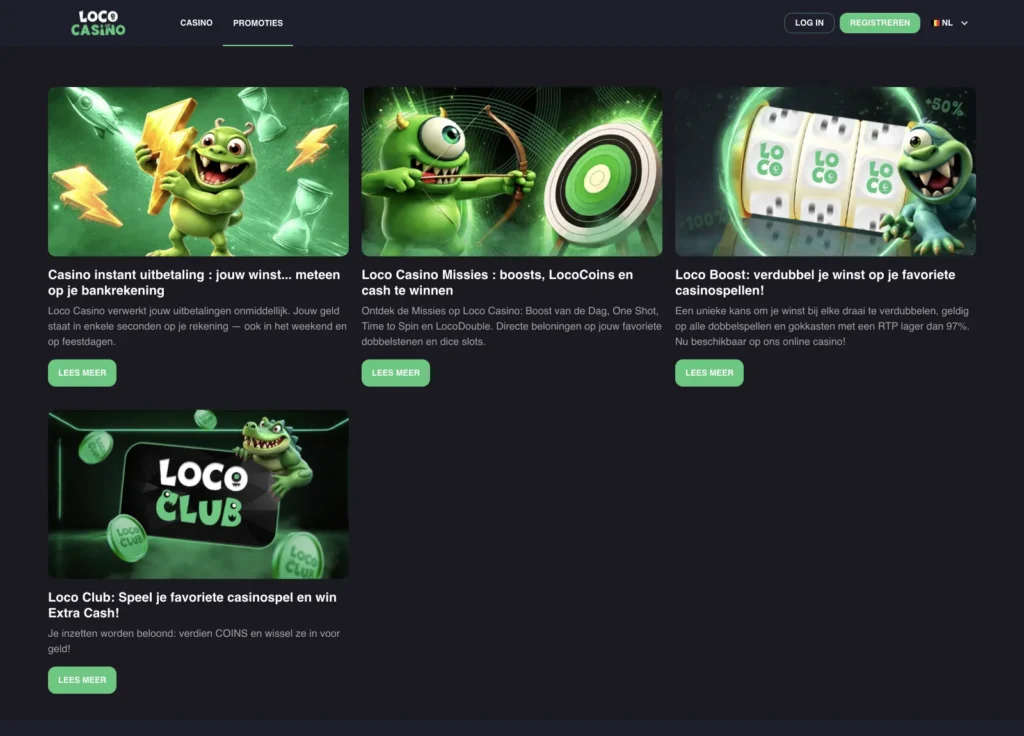 promoties loco casino belgië