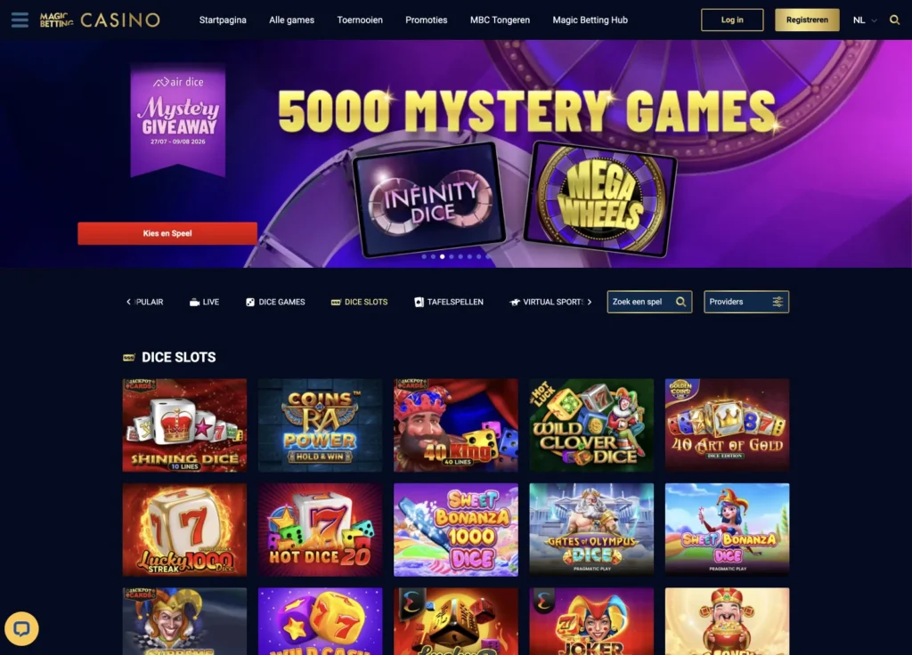 magic betting dice slots