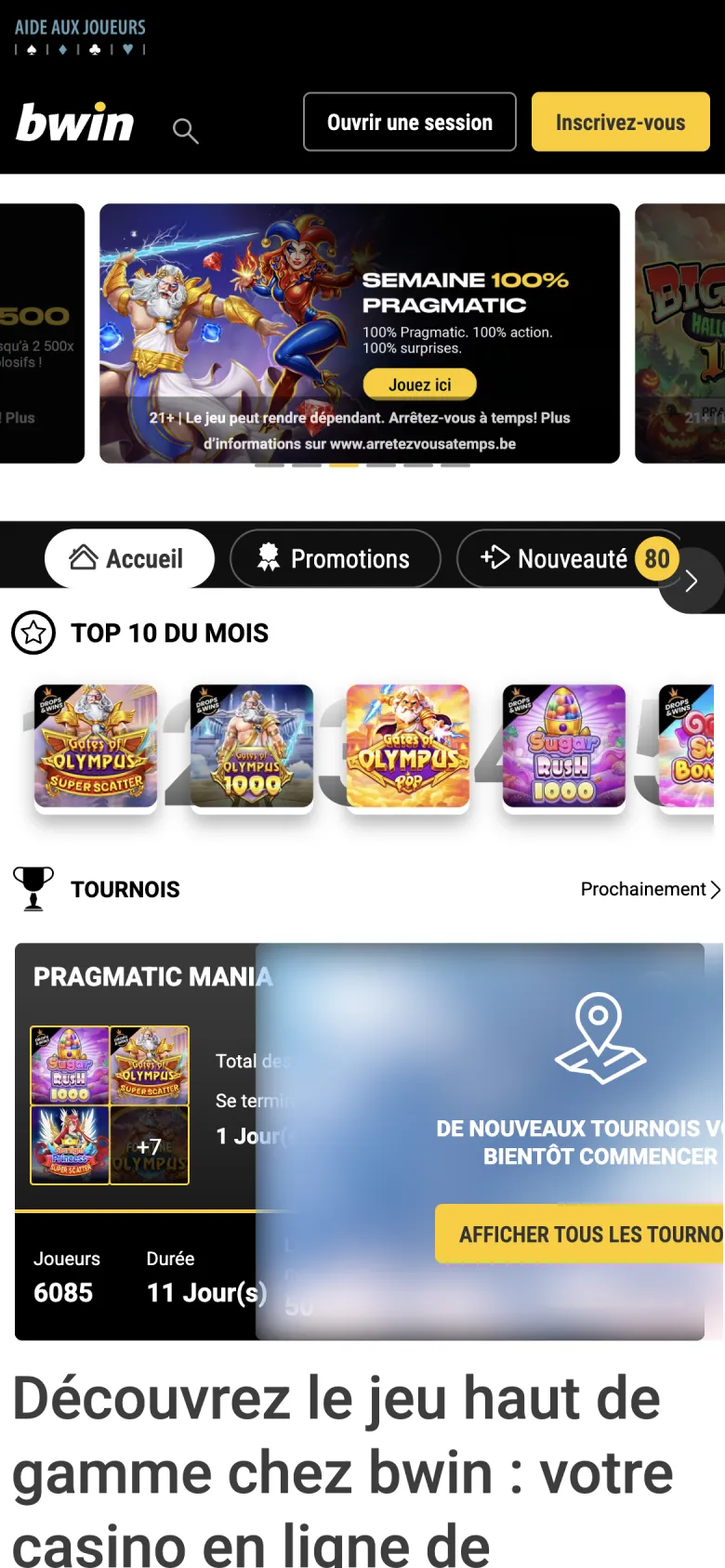 Casino en ligne Bwin