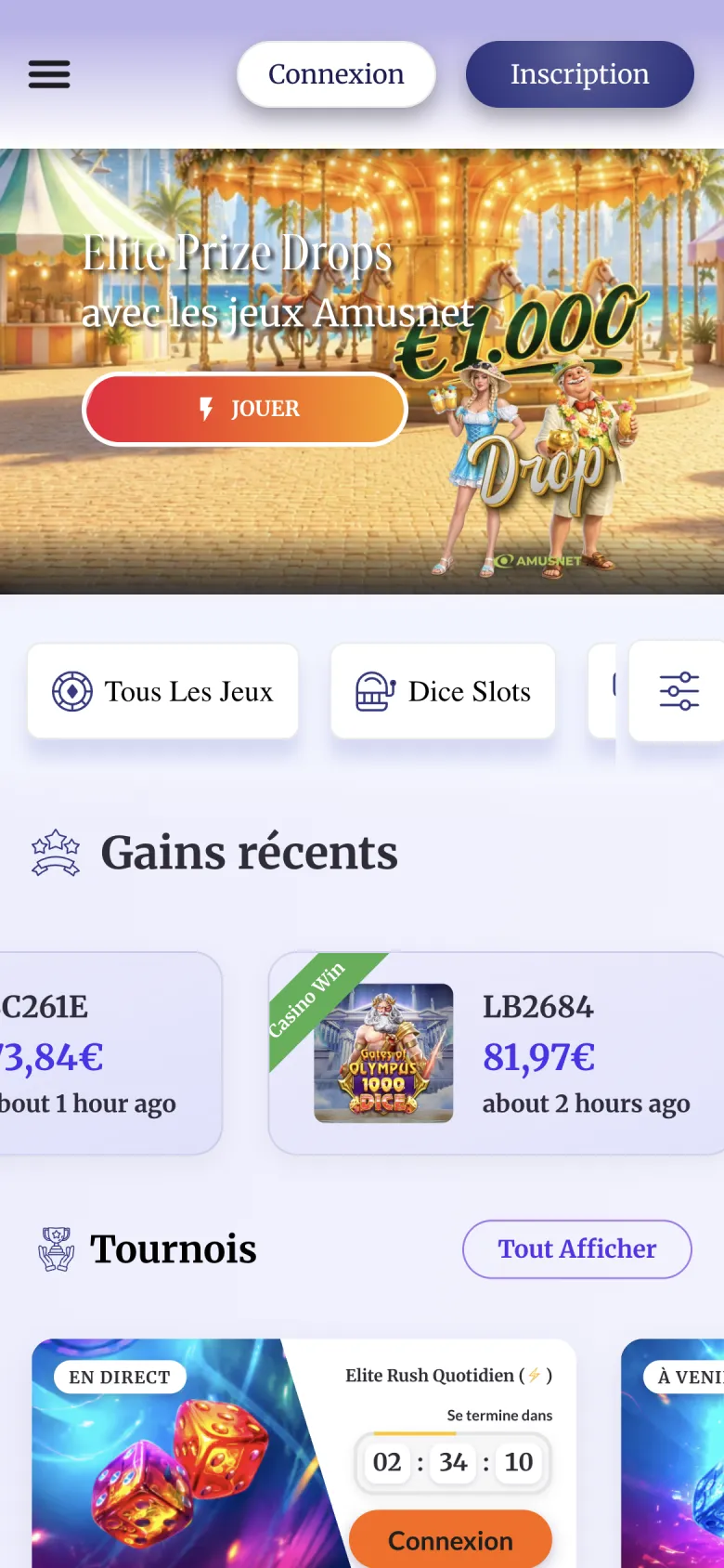 Casino Elite, casino en ligne