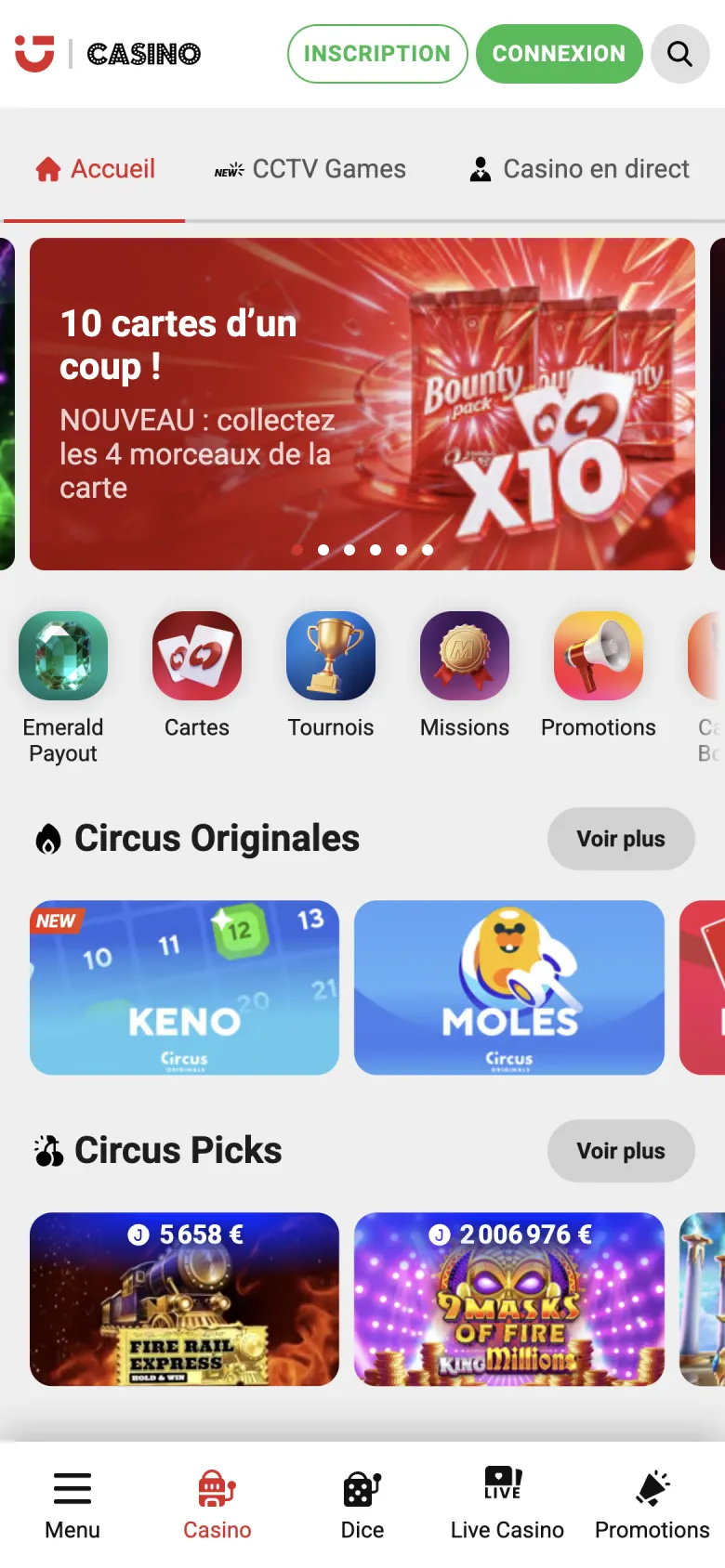 Casino en ligne Circus