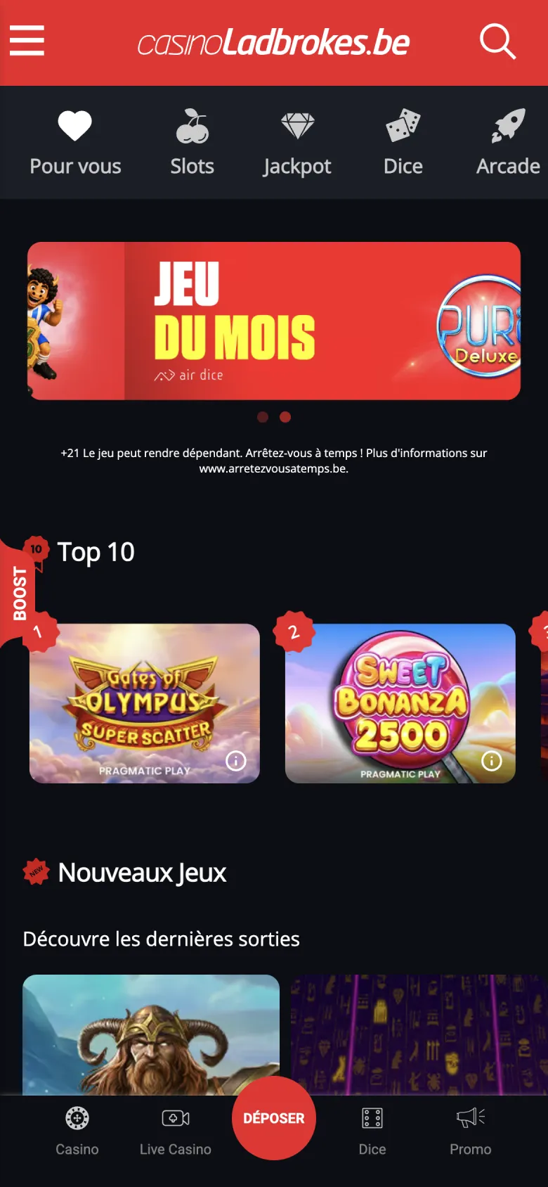 Casino en ligne Ladbrokes