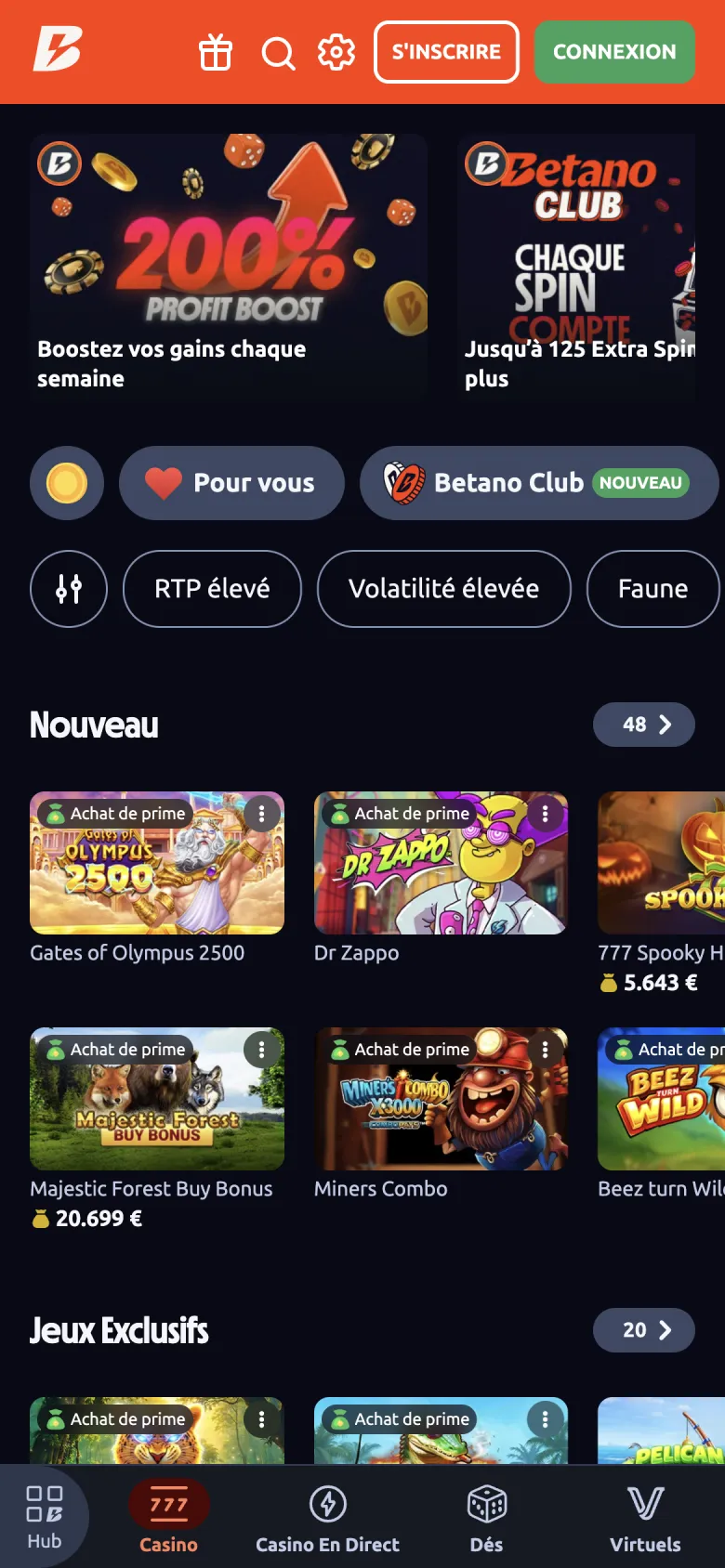 Casino en ligne Betano