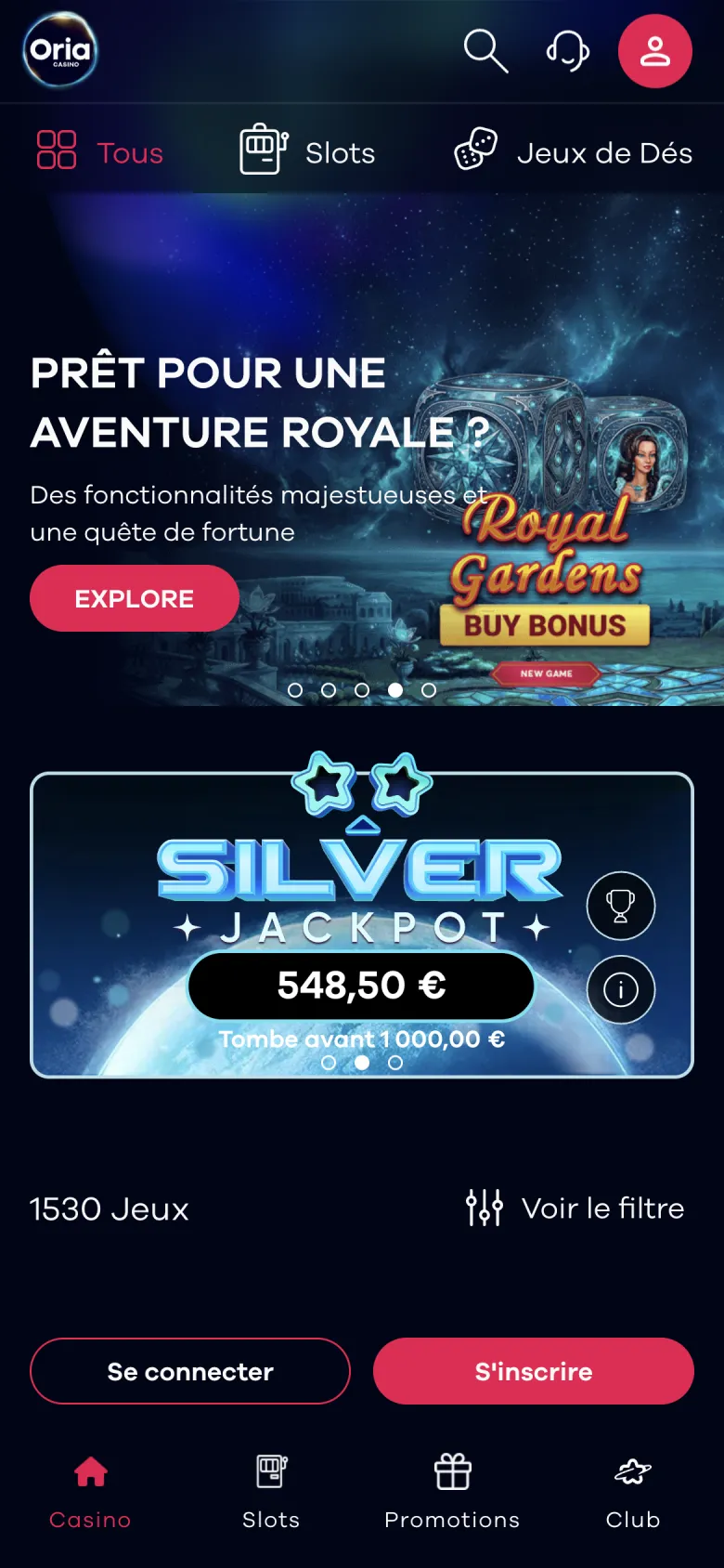 Online casino Oria