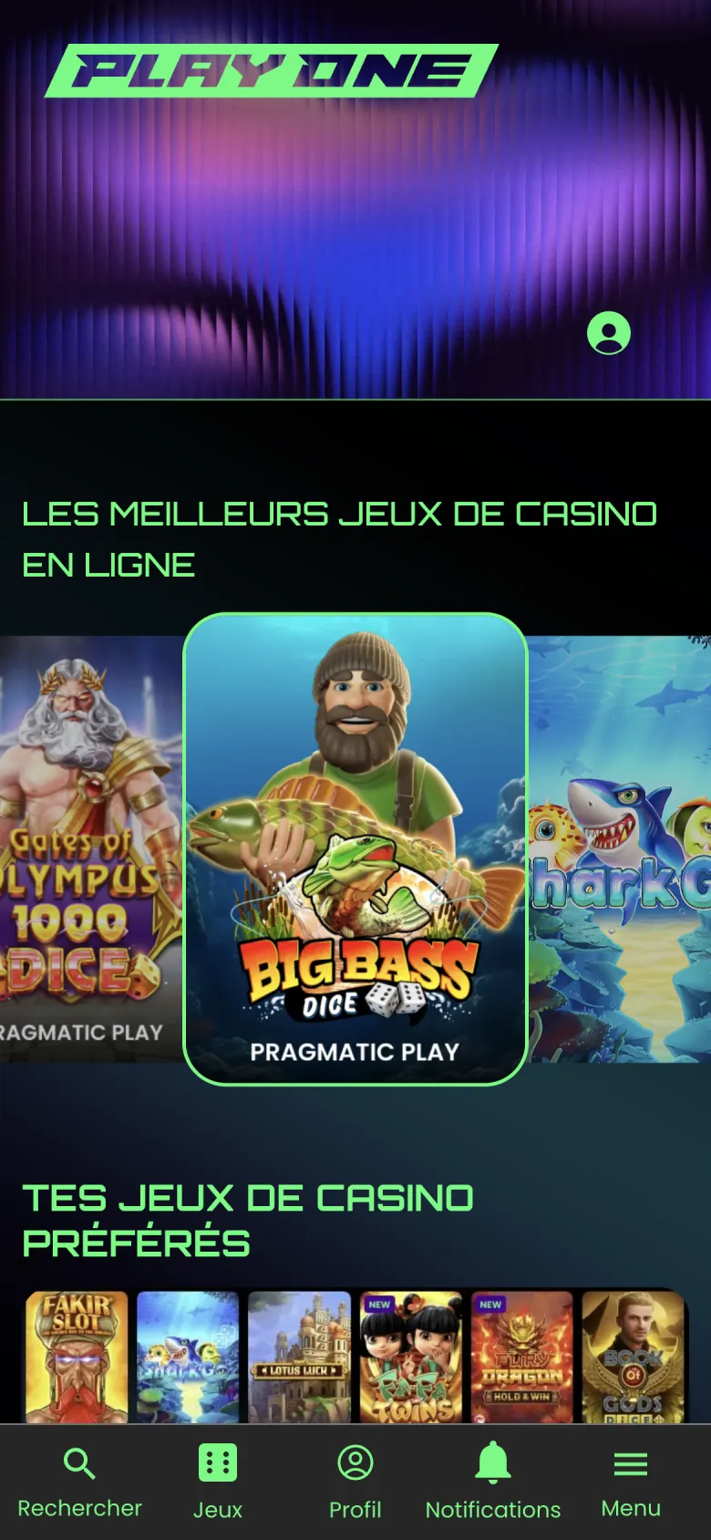 Online casino PlayOne